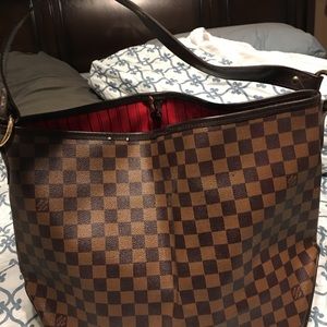 Louis Vuitton Damier Tote and wallet